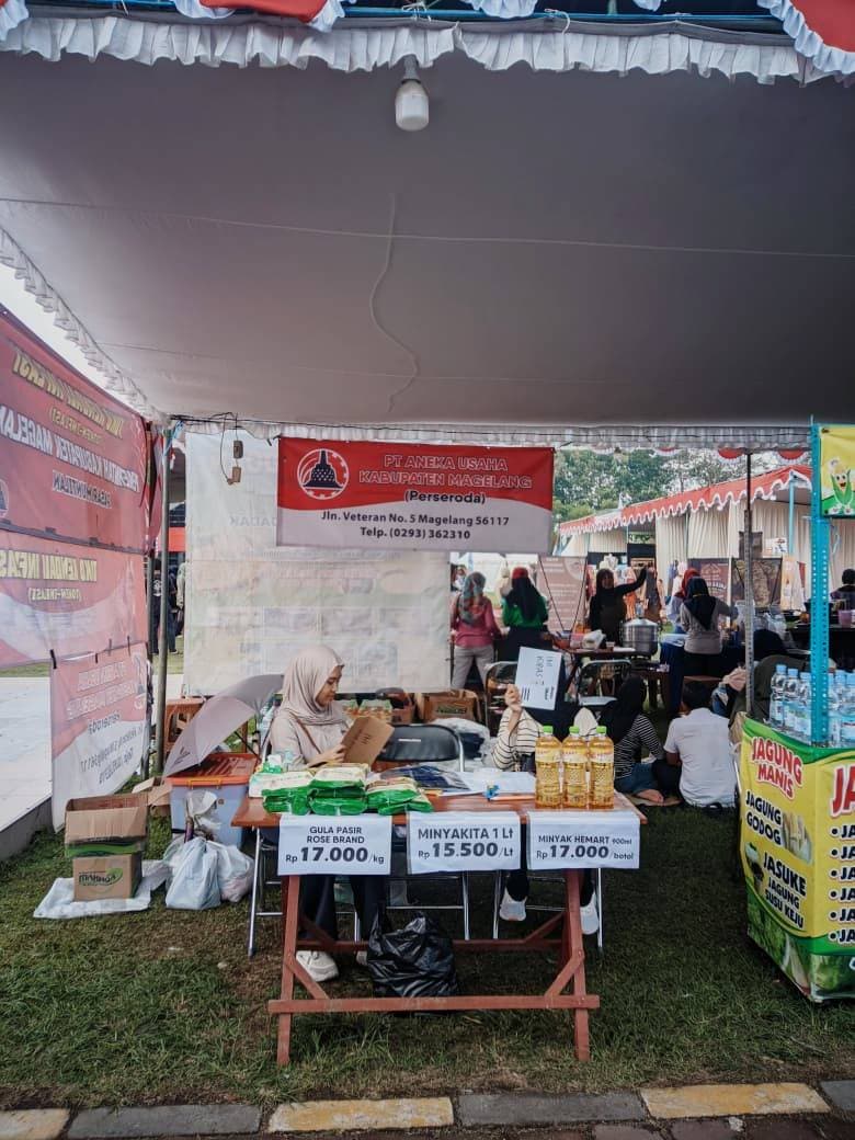Dukung Festival UMKM Semarak Gemilang–Pasar Rakyat Magelangan 2025, PT Aneka Usaha Sediakan Kebutuhan Pokok Terjangkau